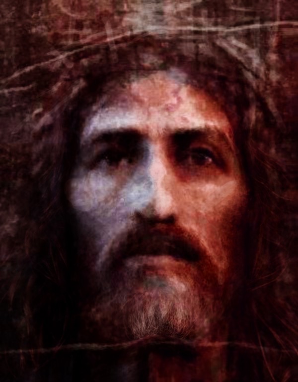 Christ face reconstruction claret by ArtofCaelia